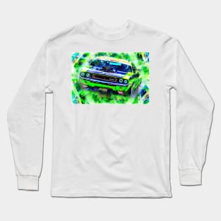 Green Monster - Dodge Challenger Version II Long Sleeve T-Shirt